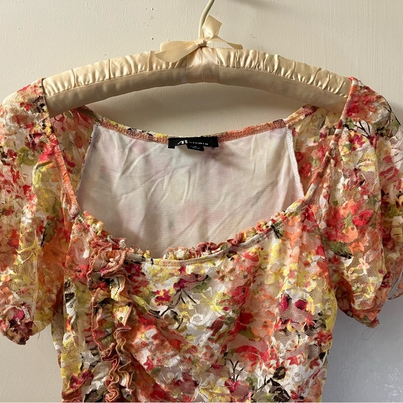 Women’s Lace Floral Casual Blouse Size S - Picture 2 of 11